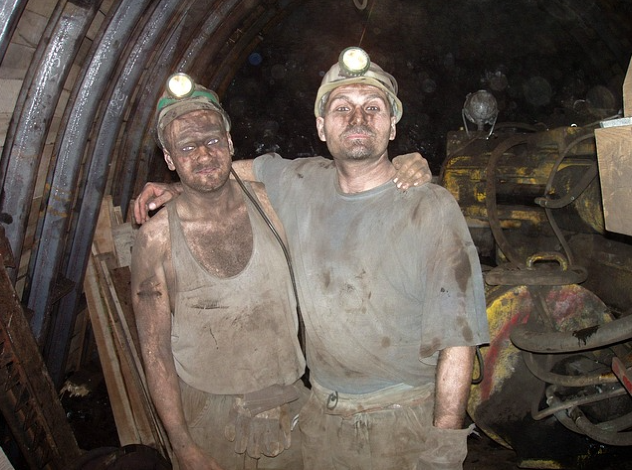 image of two coal miners